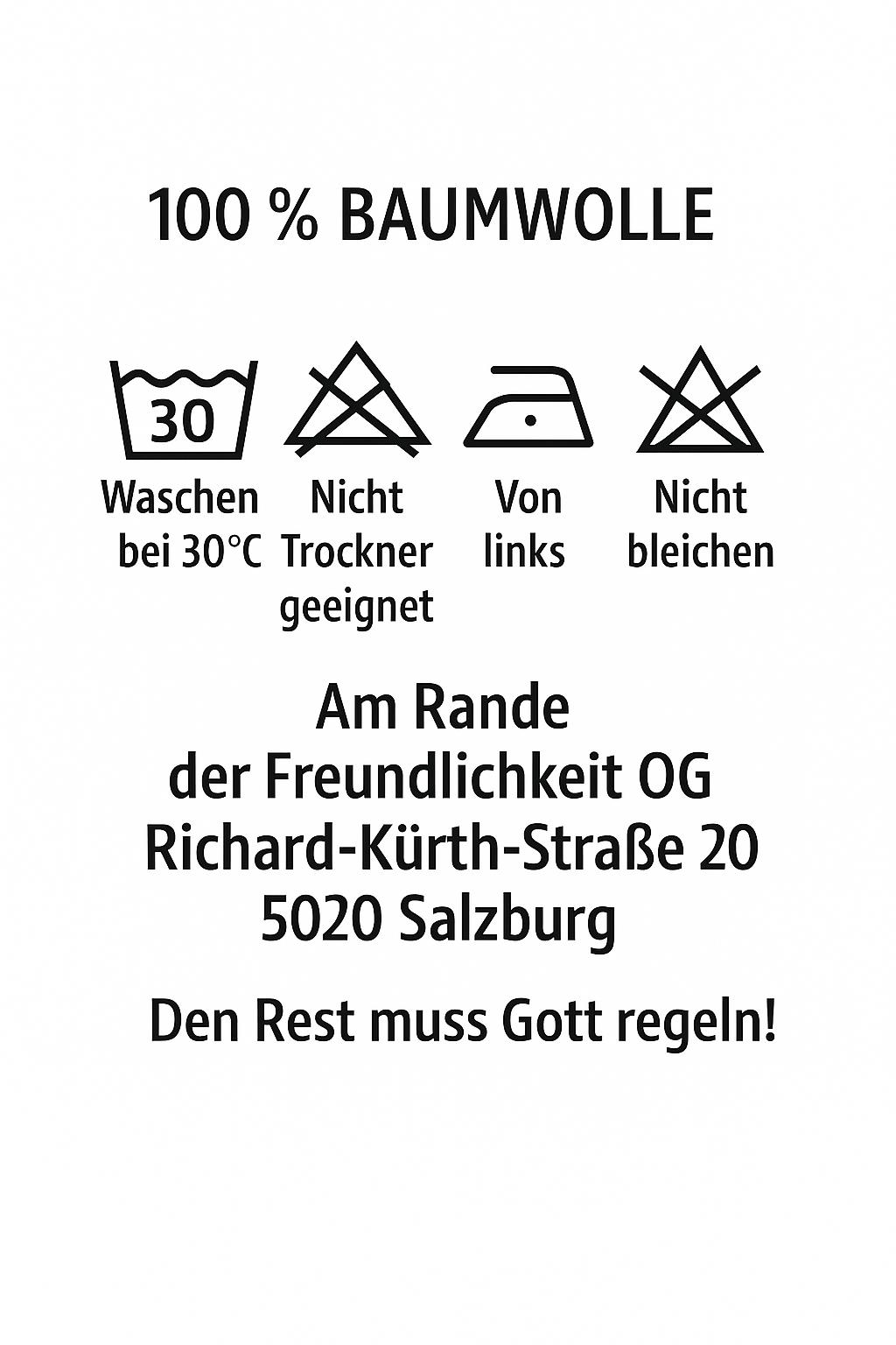T-Shirt "Das Café am Rande der Freundlichkeit" schwarz