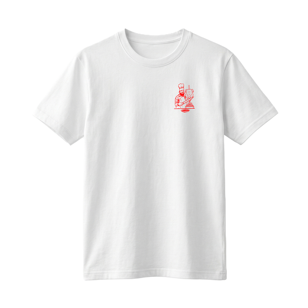 T-Shirt "Grill Hendl Babo" weiß