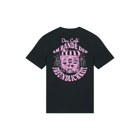T-Shirt "Das Café am Rande der Freundlichkeit" schwarz