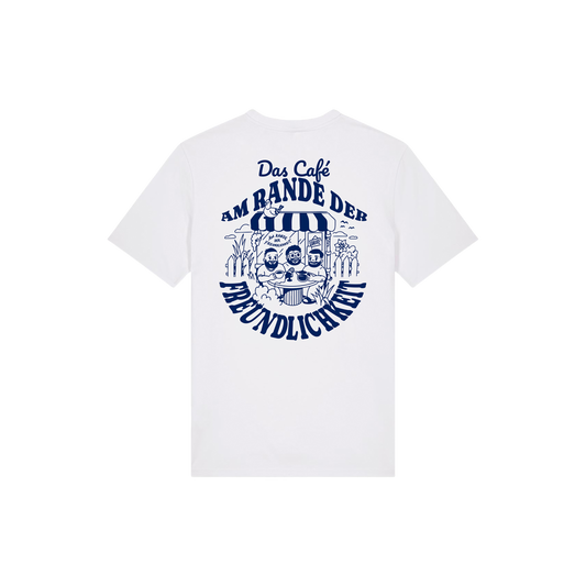 T-Shirt "Das Café am Rande der Freundlichkeit" weiß