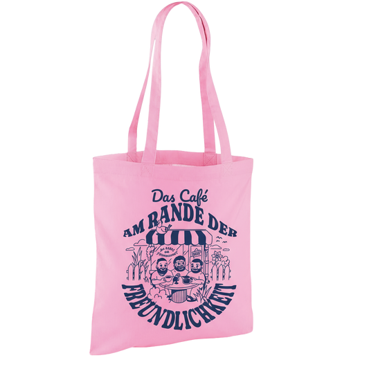 Tasche "Das Café am Rande der Freundlichkeit" zartrosa